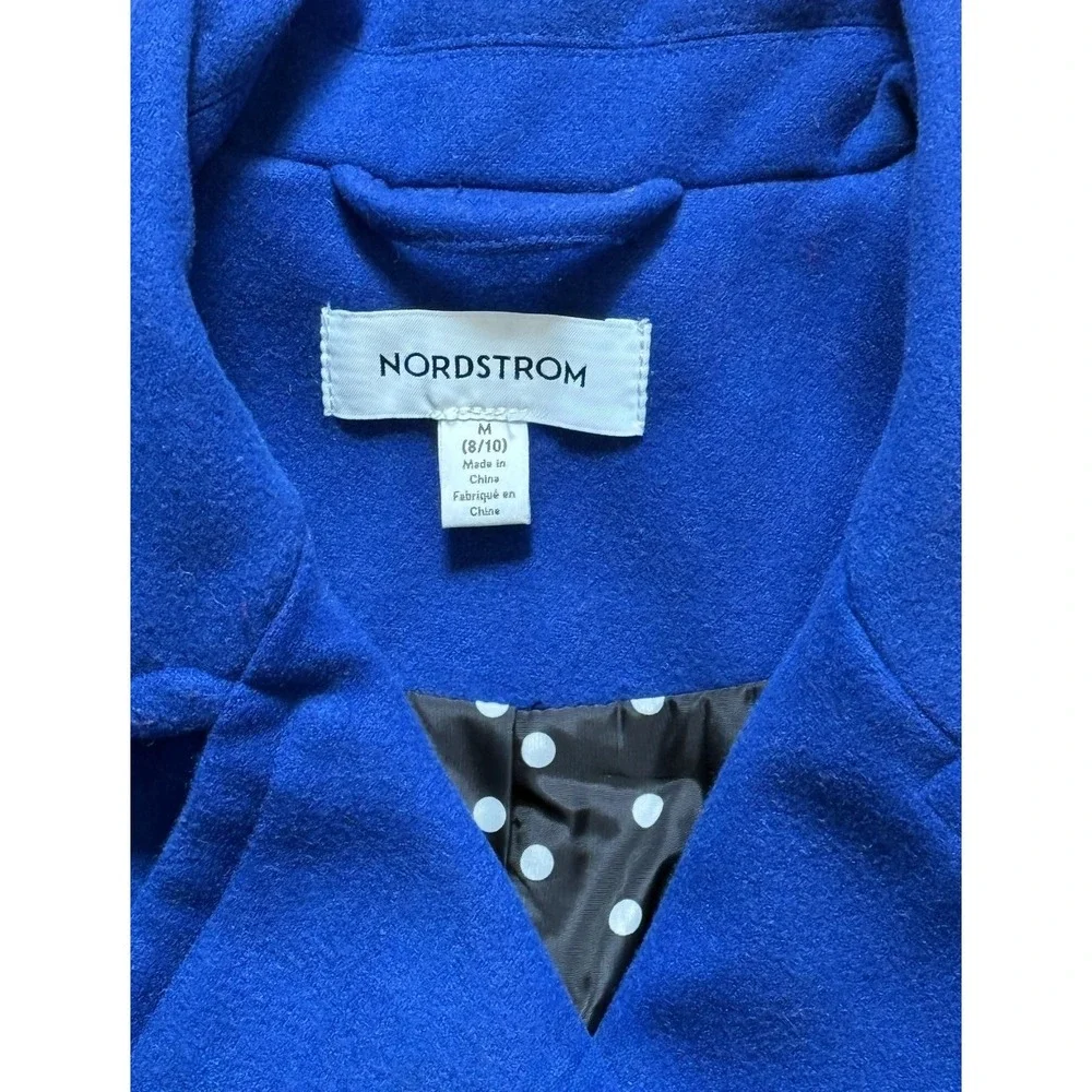 Nordstrom Girls Blue Peacoat Size 8/10 Medium Double Breasted Coat SAME DAY SHIP